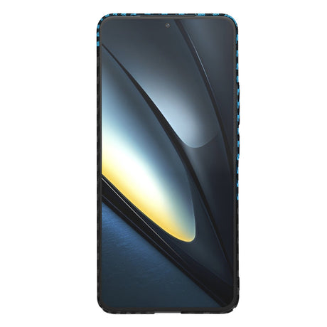 Husa de protectie Techsuit Carbonite FiberShell compatibil cu Xiaomi Poco F6 Pro, Albastru Pulse