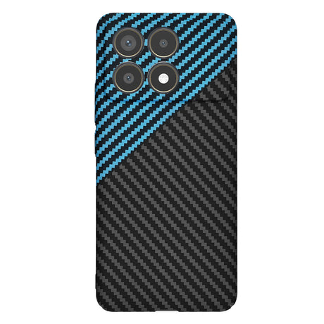 Husa de protectie Techsuit Carbonite FiberShell compatibil cu Xiaomi Poco F6 Pro, Albastru Pulse
