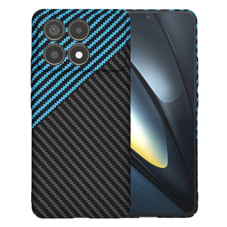 Husa de protectie Techsuit Carbonite FiberShell compatibil cu Xiaomi Poco F6 Pro, Albastru Pulse