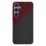 Husa de protectie Techsuit Carbonite FiberShell compatibil cu Samsung Galaxy S24 Plus, Rosu Vortex