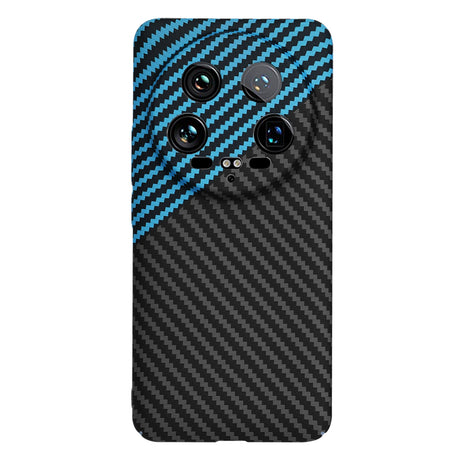 Husa de protectie Techsuit Carbonite FiberShell compatibil cu Xiaomi 14 Ultra, Albastru Pulse