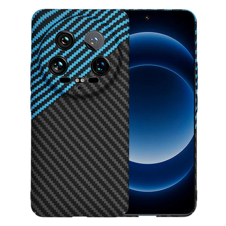 Husa de protectie Techsuit Carbonite FiberShell compatibil cu Xiaomi 14 Ultra, Albastru Pulse
