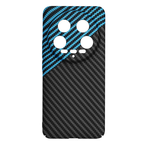 Husa de protectie Techsuit Carbonite FiberShell compatibil cu Xiaomi 14 Ultra, Albastru Pulse