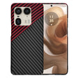 Husa de protectie Techsuit Carbonite FiberShell compatibil cu Motorola Edge 50 Ultra, Rosu Vortex
