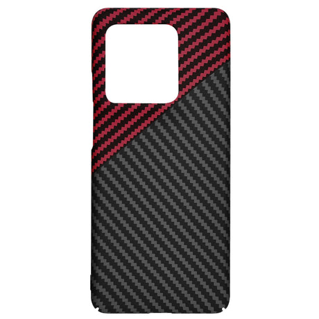 Husa de protectie Techsuit Carbonite FiberShell compatibil cu Motorola Edge 50 Ultra, Rosu Vortex