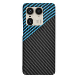 Husa de protectie Techsuit Carbonite FiberShell compatibil cu Motorola Edge 50 Ultra, Albastru Pulse