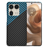 Husa de protectie Techsuit Carbonite FiberShell compatibil cu Motorola Edge 50 Ultra, Albastru Pulse