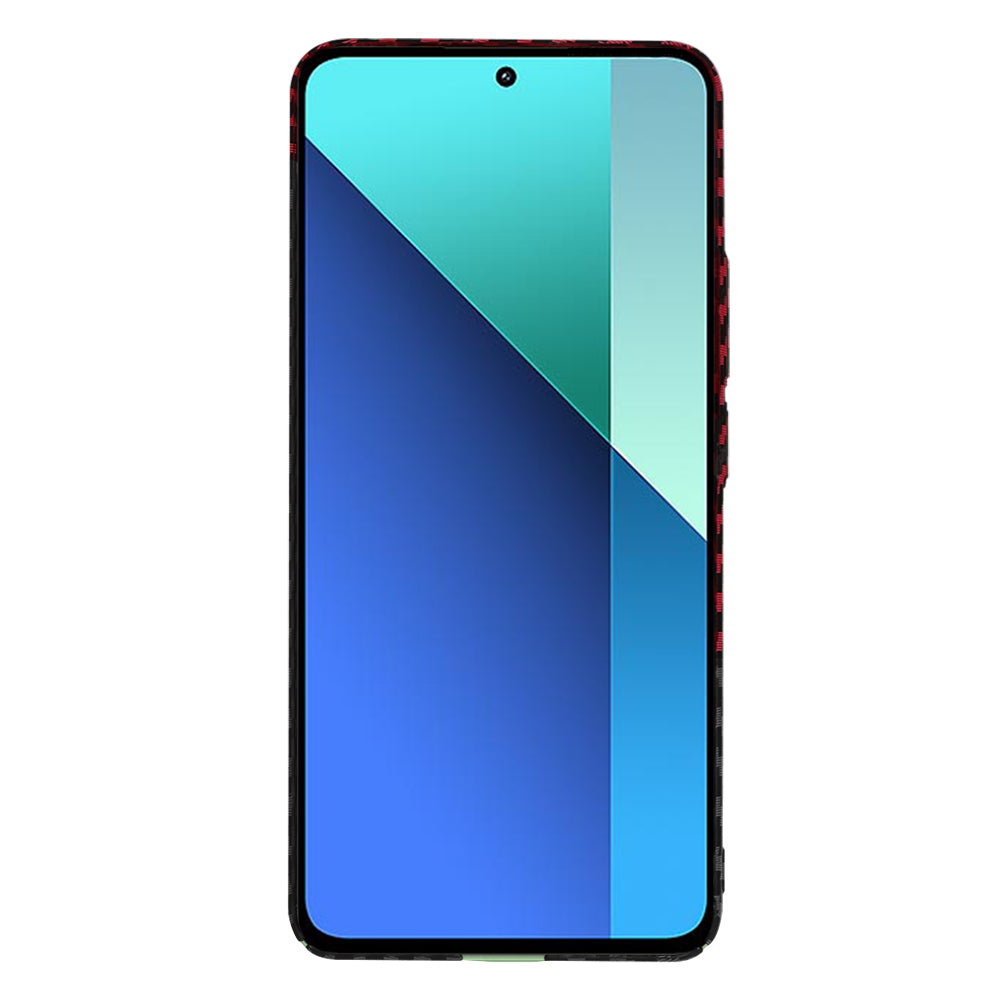 Husa de protectie Techsuit Carbonite FiberShell compatibil cu Xiaomi Redmi Note 13 4G, Rosu Vortex