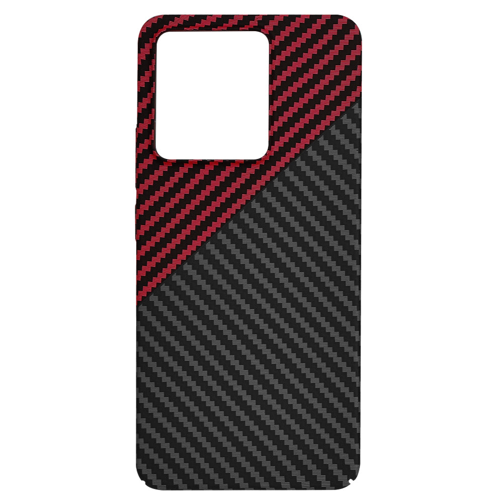 Husa de protectie Techsuit Carbonite FiberShell compatibil cu Xiaomi Redmi Note 13 4G, Rosu Vortex
