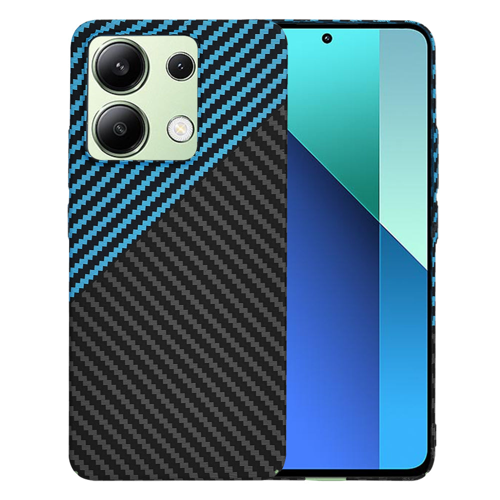 Husa de protectie Techsuit Carbonite FiberShell compatibil cu Xiaomi Redmi Note 13 4G, Albastru Pulse