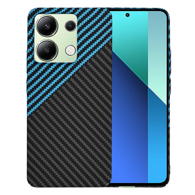 Husa de protectie Techsuit Carbonite FiberShell compatibil cu Xiaomi Redmi Note 13 4G, Albastru Pulse