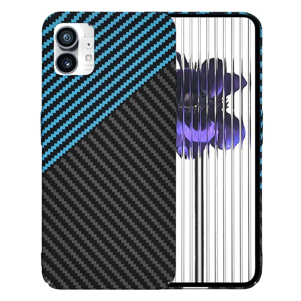 Husa de protectie Techsuit Carbonite FiberShell compatibil cu Nothing Phone (1), Albastru Pulse