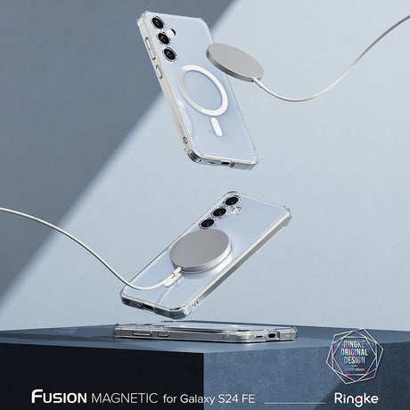 Husa de protectie Ringke Fusion MagSafe compatibil cu Samsung Galaxy S24 FE, Transparent