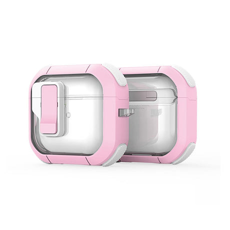 Casti Dux Ducis PECN Series Case, Apple AirPods 4, Roz / White