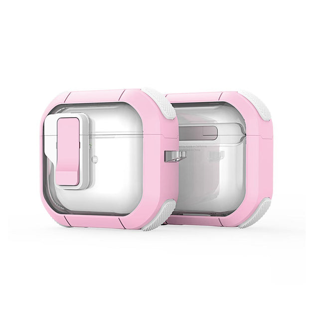 Casti Dux Ducis PECN Series Case, Apple AirPods 4, Roz / White