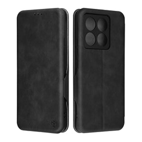 Husa de protectie Techsuit Safe Wallet Plus compatibil cu Xiaomi 14T, Negru
