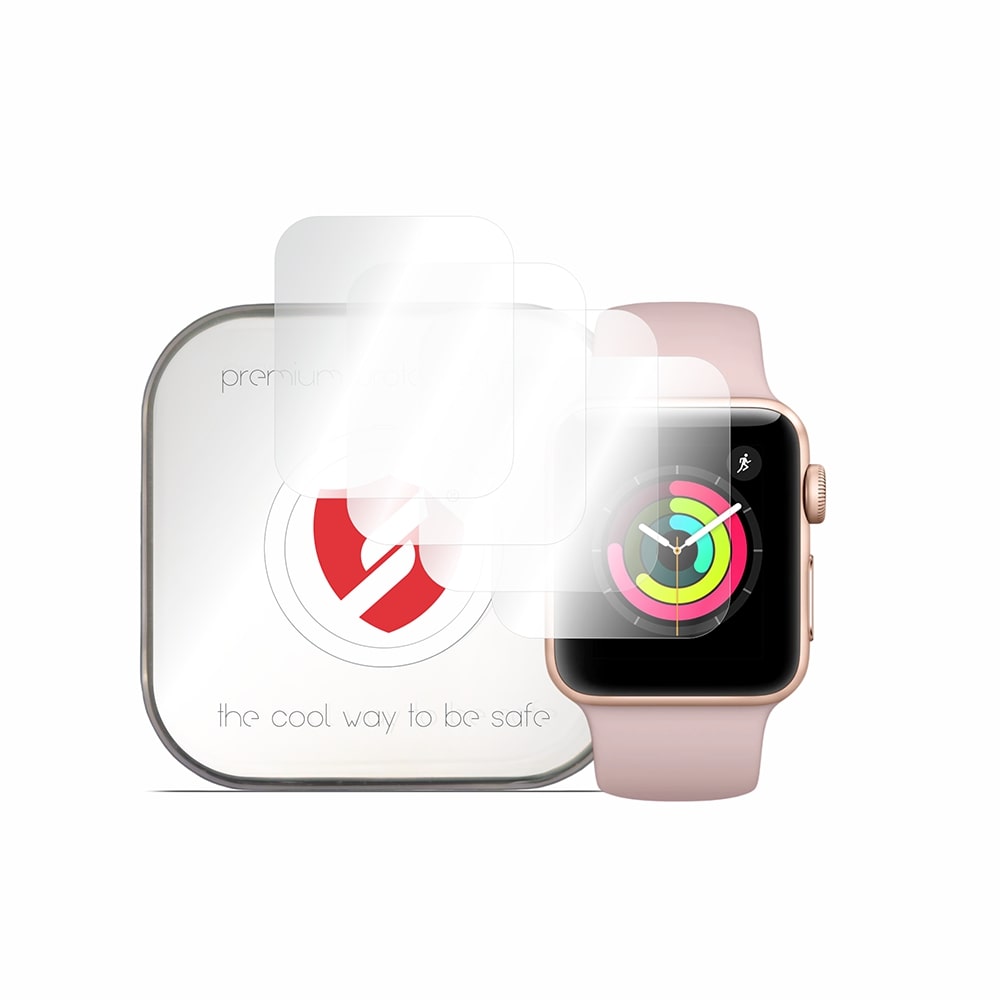 Folie de protectie smartwatch Smart Protection Premium Classic (set de 4) compatibil cu Apple Watch 1 / 2 / 3 (38mm), Transparent