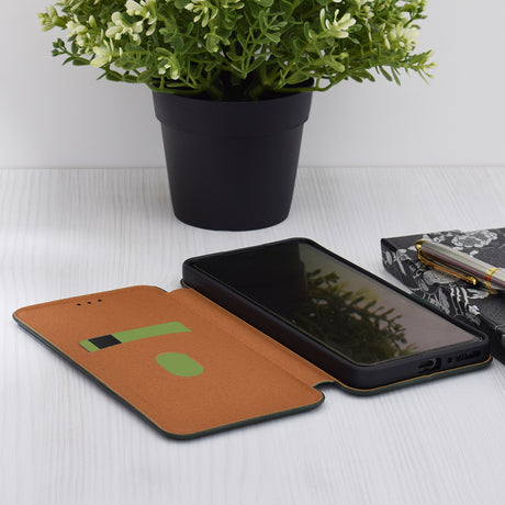Husa de protectie Techsuit Safe Wallet Plus compatibil cu Xiaomi Poco F6 Pro, Verde
