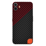 Husa de protectie Techsuit Carbonite FiberShell compatibil cu Nothing CMF Phone 1, Rosu Vortex