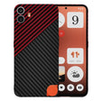 Husa de protectie Techsuit Carbonite FiberShell compatibil cu Nothing CMF Phone 1, Rosu Vortex