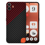 Husa de protectie Techsuit Carbonite FiberShell compatibil cu Nothing CMF Phone 1, Rosu Vortex