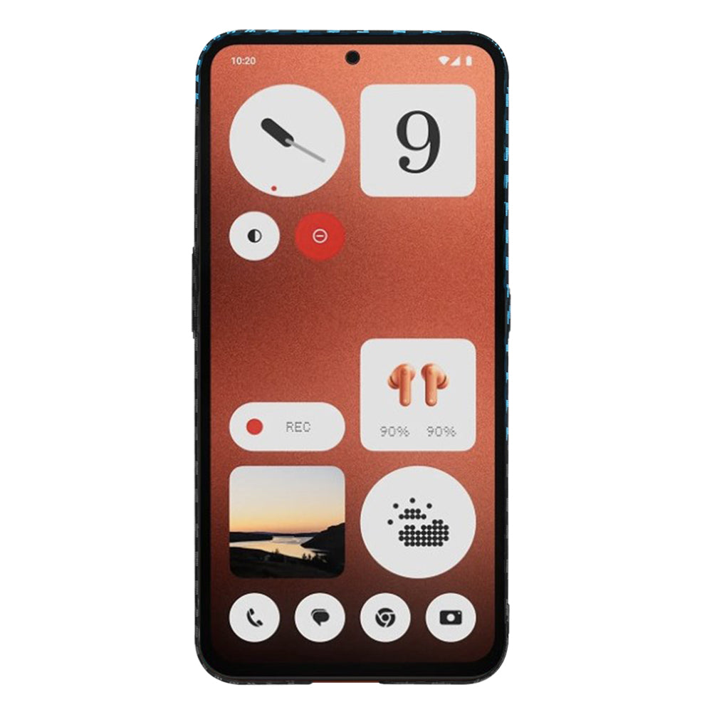 Husa de protectie Techsuit Carbonite FiberShell compatibil cu Nothing CMF Phone 1, Albastru Pulse
