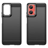 Husa de protectie Techsuit Carbon Silicone compatibil cu Motorola Moto G35, Negru