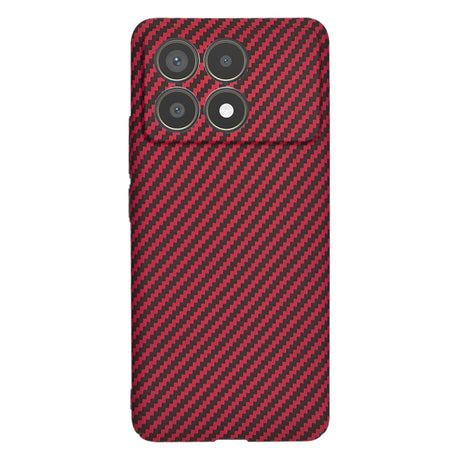 Husa de protectie Techsuit Carbonite FiberShell compatibil cu Xiaomi Poco F6 Pro, Rosu
