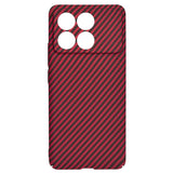 Husa de protectie Techsuit Carbonite FiberShell compatibil cu Xiaomi Poco F6 Pro, Rosu