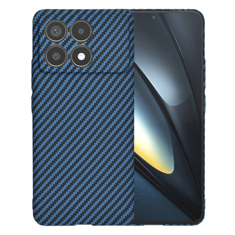 Husa de protectie Techsuit Carbonite FiberShell compatibil cu Xiaomi Poco F6 Pro, Cyan