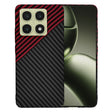 Husa de protectie Techsuit Carbonite FiberShell compatibil cu Xiaomi 14T, Rosu Vortex
