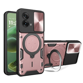 Husa de protectie Techsuit CamGuard Pro compatibil cu Motorola Moto G35, Roz Auriu