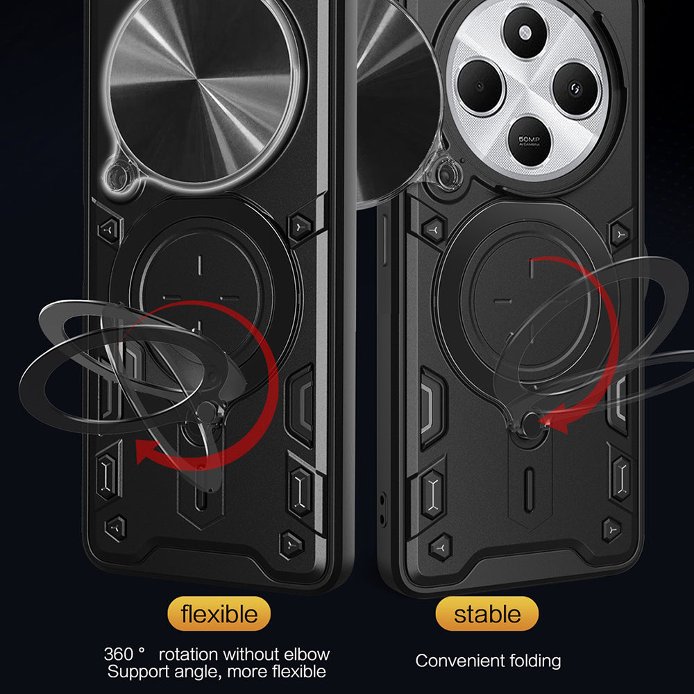 Husa de protectie Techsuit CamGuard Pro compatibil cu Xiaomi Redmi 14C / Poco C75, Albastru