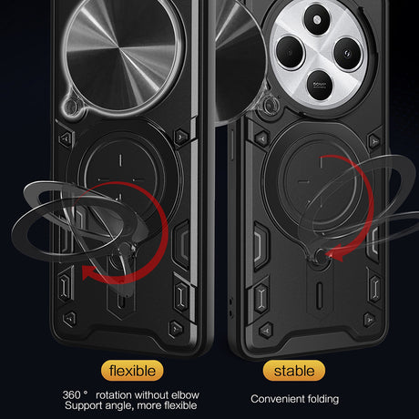 Husa de protectie Techsuit CamGuard Pro compatibil cu Xiaomi Redmi 14C / Poco C75, Albastru