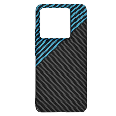 Husa de protectie Techsuit Carbonite FiberShell compatibil cu Xiaomi 14T Pro, Albastru Pulse