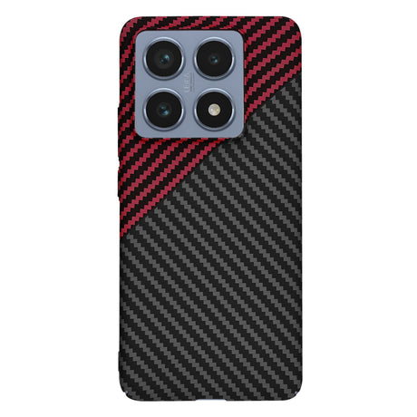 Husa de protectie Techsuit Carbonite FiberShell compatibil cu Xiaomi 14T Pro, Rosu Vortex