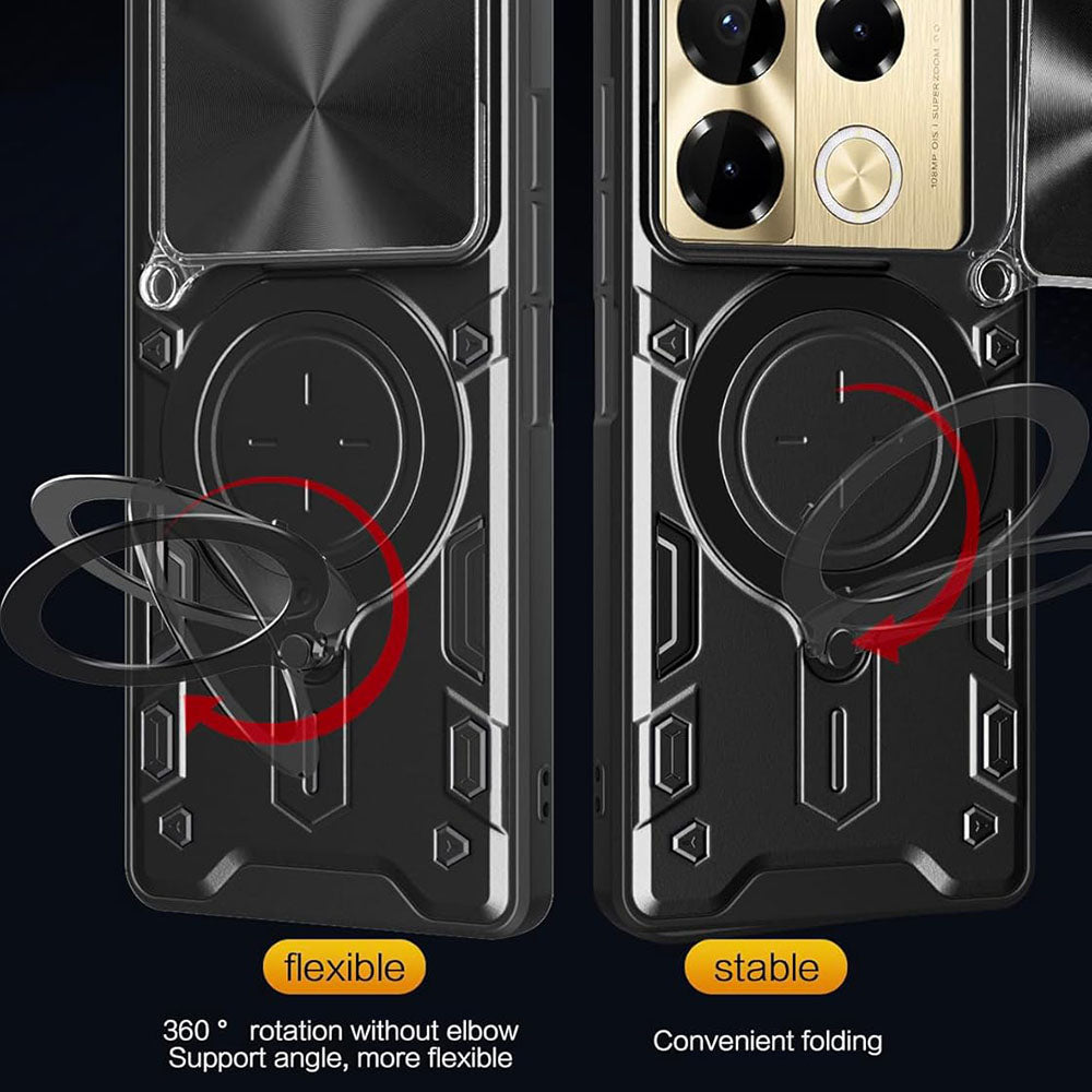 Husa de protectie Techsuit CamGuard Pro compatibil cu Infinix Note 40 Pro+, Negru