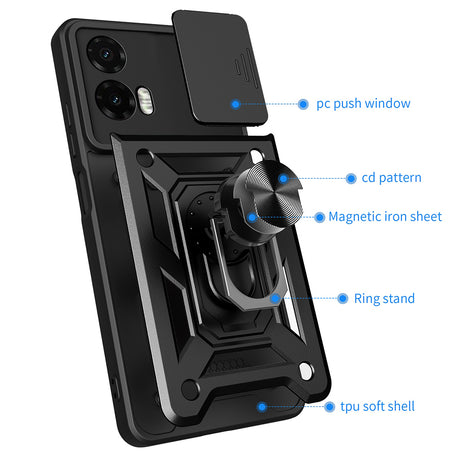Husa de protectie Techsuit CamShield Series compatibil cu Motorola Moto G35, Negru