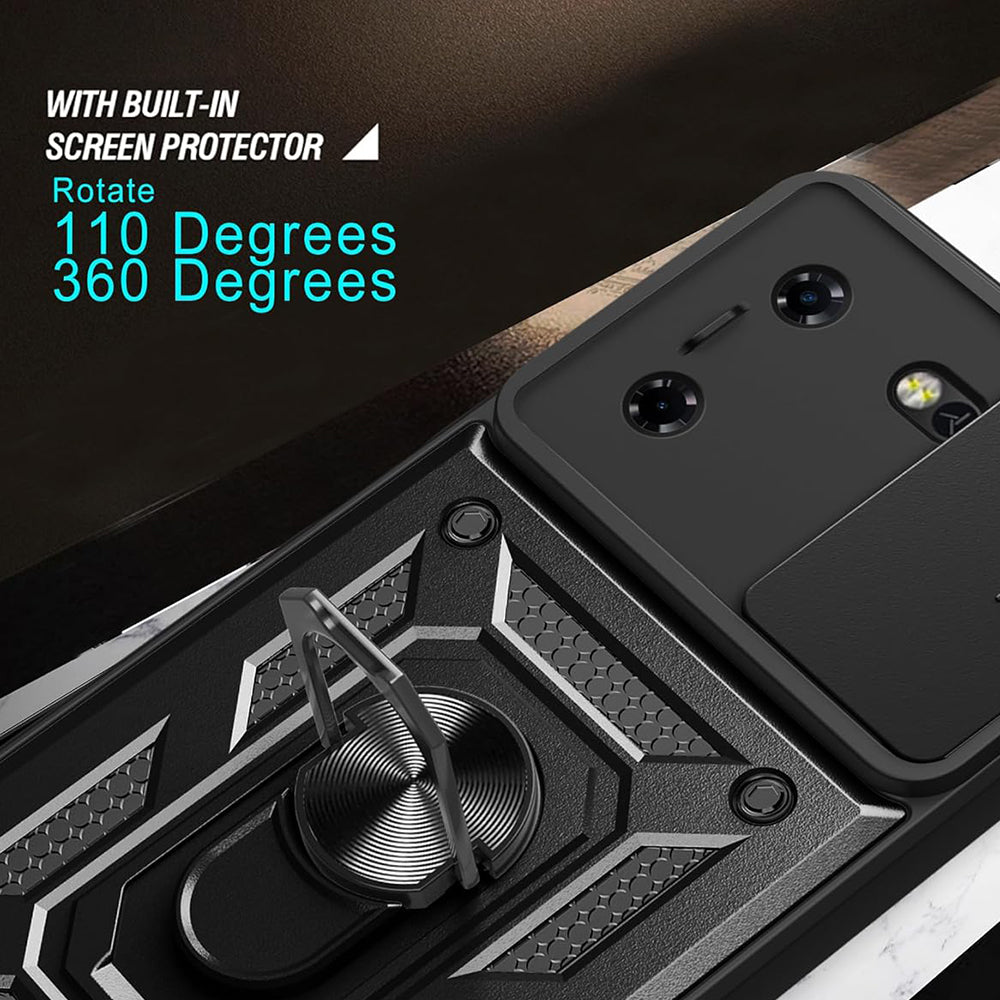 Husa de protectie Techsuit CamShield Series compatibil cu Tecno Pova 5 Pro, Negru