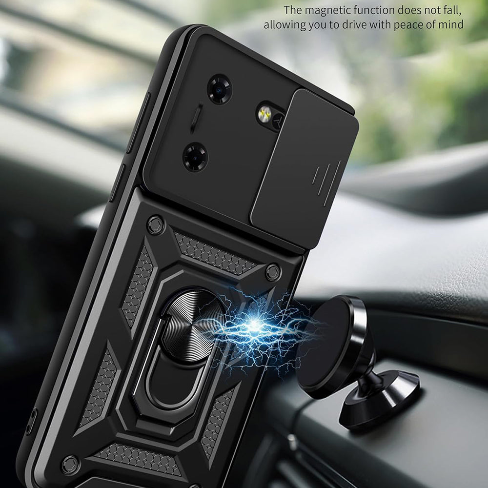 Husa de protectie Techsuit CamShield Series compatibil cu Tecno Pova 5 Pro, Negru