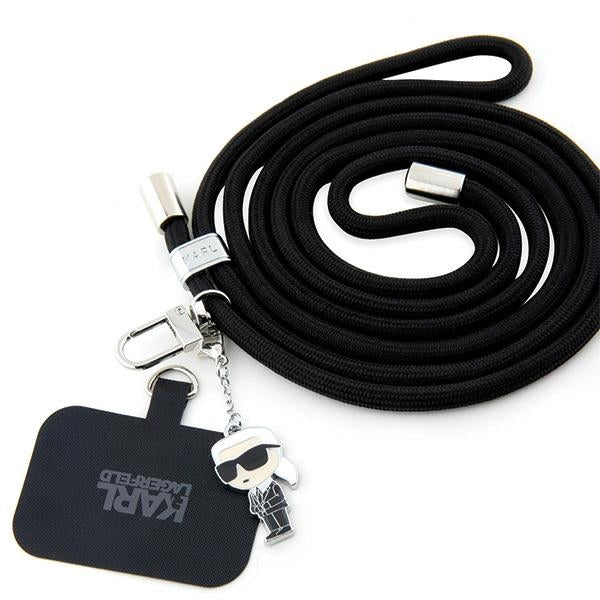 Suport Karl Lagerfeld Crossbody Cord, negru
