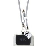 Suport Karl Lagerfeld Crossbody Cord (KLUCNMSCKIG), Universal, Nylon, 150cm, Choupette Grey