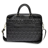 Geanta Guess Computer Bag Quilted (GUCB15QLBK), 15-16", Mosaique Pattern, Detachable Shoulder Strap, Adjustable, Negru