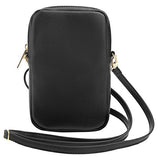 Geanta Guess Universal Phone Pouch Zip Triangle 4G (GUWBZPGSTEGK), Universal, Adjustable Strap, Zip Closure, Negru