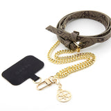 Snur Guess 4G Chain CBDY (GUOUC4MG4EW), Eco-piele, Metal, Maro