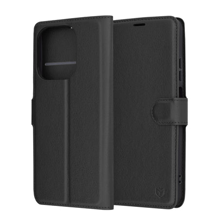 Husa de protectie Techsuit Leather Folio compatibil cu Oppo A40 4G / A60 5G, Negru
