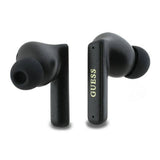 Casti Guess Capsule Printed Logo (GUTWST88MCTGK), In-Ear, Bluetooth, TWS, Negru