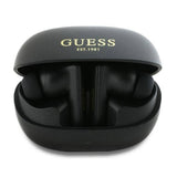 Casti Guess Capsule Printed Logo (GUTWST88MCTGK), In-Ear, Bluetooth, TWS, Negru