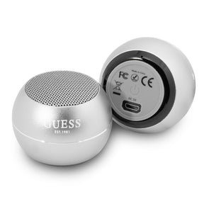Casti Guess Wireless Mini Speaker (GUWSALGEG), Bluetooth 5.0, 3W, 300mAh, 4H, Gri