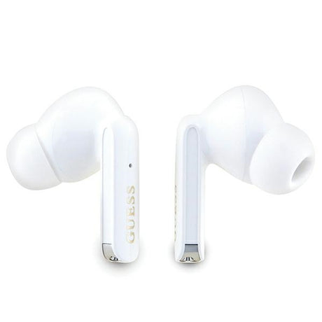 Casti Guess (GUTWSHDGKEED), Bluetooth 5.3, TWS, USB-C, with Docking Station, IPX4, Glitter Gold Gradient